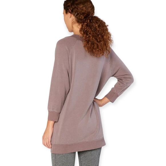 Threads 4 Thought Mazie Pullover Twilight Mauve V Neck Oversized Size XS New - Picture 2 of 11